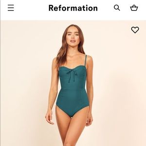 Reformation Cove 1 piece swim suit NWT
